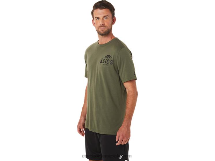 Asics pânză de măsline tricou fuji 1977 ZF4641630