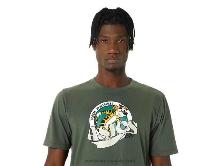 Asics pânză de măsline tricou heritage 1977 ZF464875