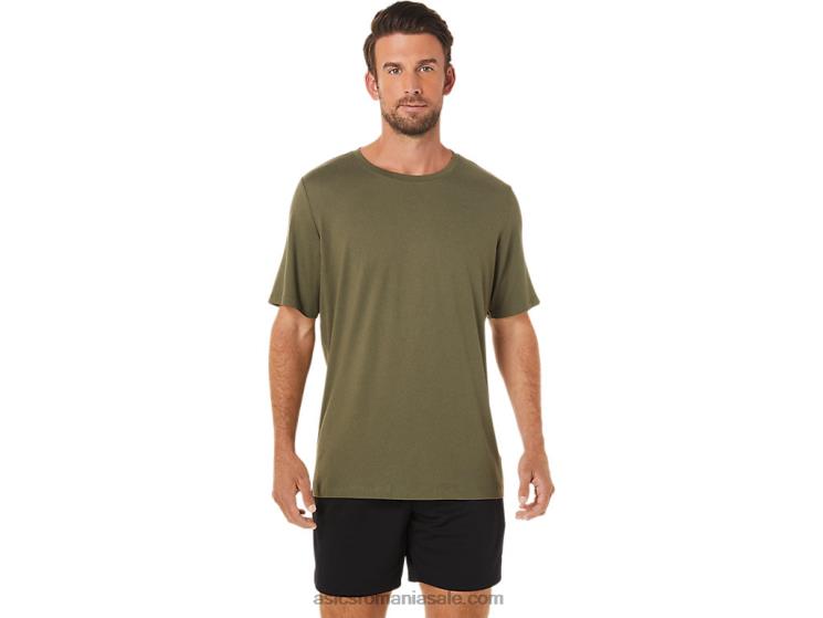 Asics pânză măsline erica top tehnic hthr pentru bărbați cu mânecă scurtă ZF4641705