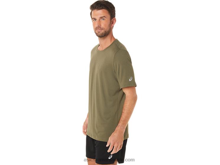 Asics pânză măsline erica top tehnic hthr pentru bărbați cu mânecă scurtă ZF4641705