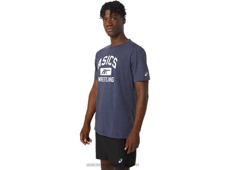 Asics peaton heather Tricou grafic de lupte unisex ZF464826