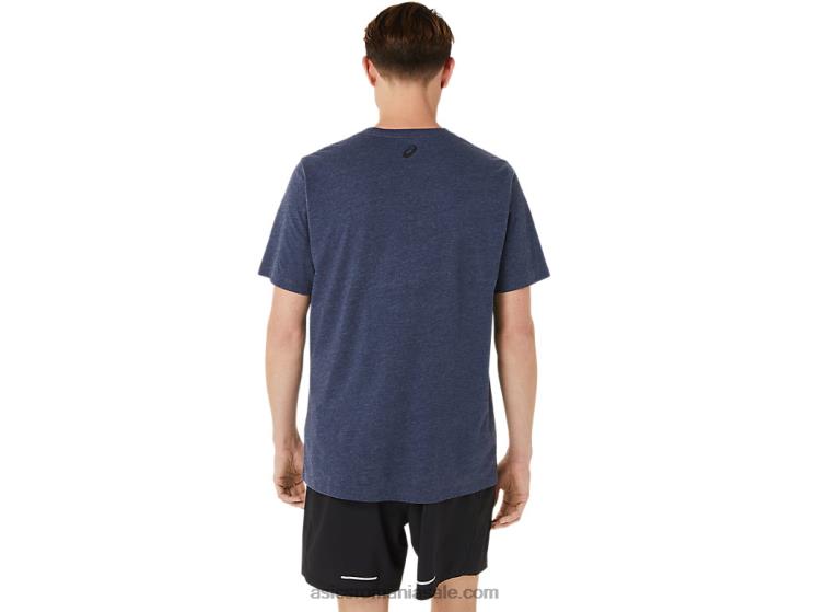 Asics peaton heather spirală un tricou de atletism ZF4641263