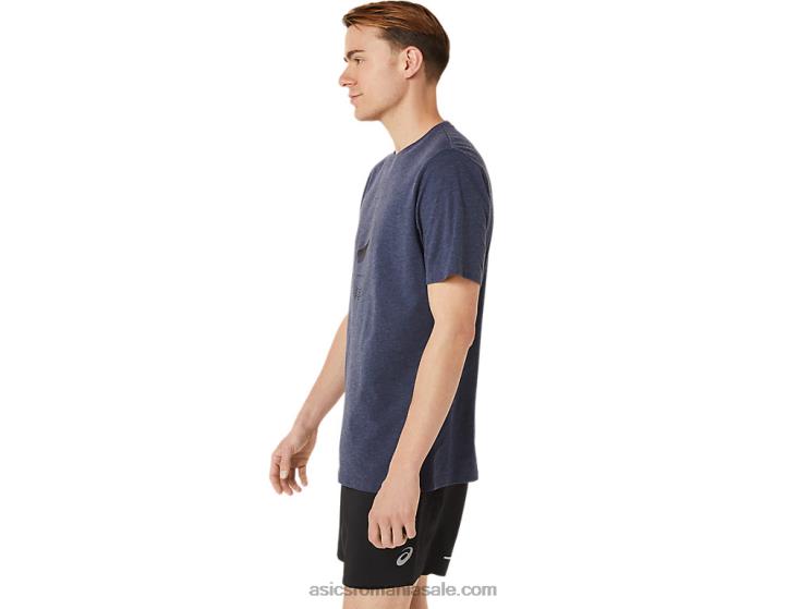 Asics peaton heather spirală un tricou de atletism ZF4641263