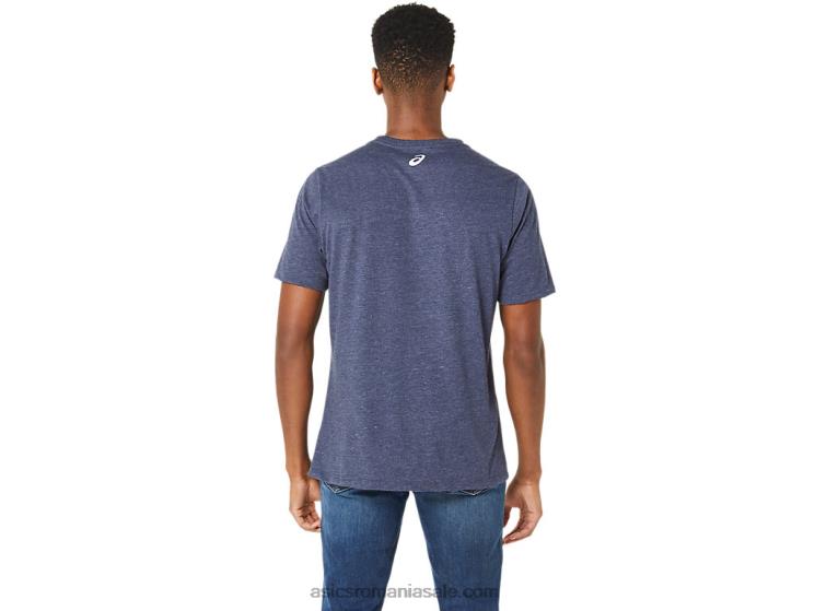 Asics peaton heather tricou unisex blue jean mile crew ZF46425