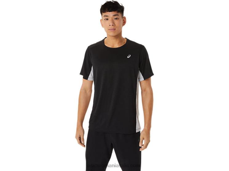 Asics performance black/sheet rock trena bărbătească sana cu mânecă scurtă ZF4641356