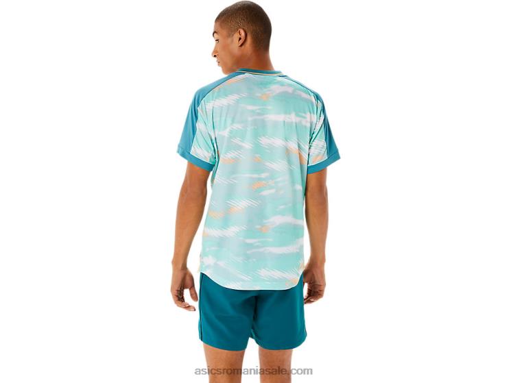 Asics pin cețos top cu mânecă scurtă pentru bărbați ZF4641090