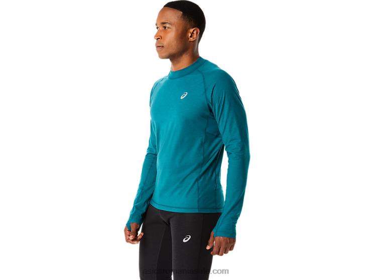 Asics pin de catifea top cu mâneci lungi pentru alergare de iarnă pentru bărbați ZF464854