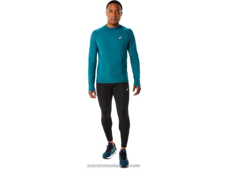 Asics pin de catifea top cu mâneci lungi pentru alergare de iarnă pentru bărbați ZF464854