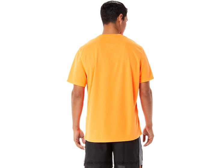 Asics portocaliu șocant mânecă scurtă lam ready-set ii pentru bărbați ZF4641342