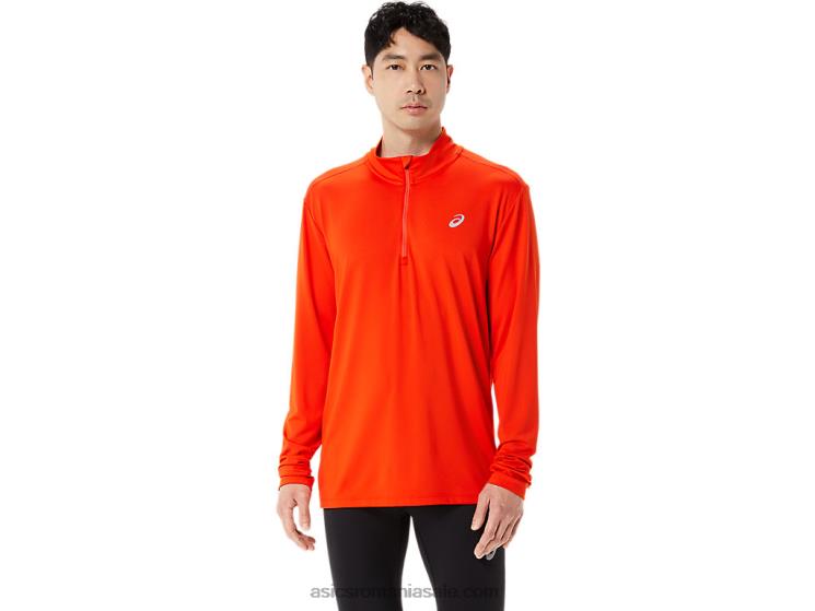 Asics roșii cherry jumătate de fermoar gata pentru bărbați ZF464966