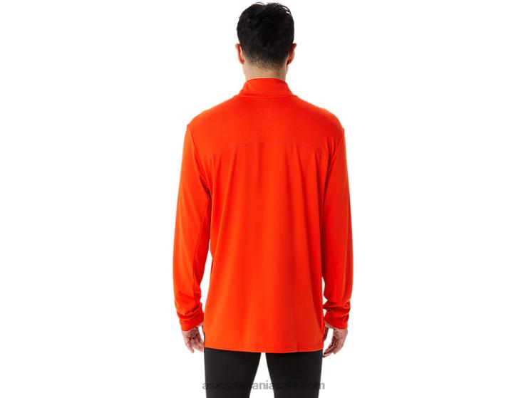 Asics roșii cherry jumătate de fermoar gata pentru bărbați ZF464966