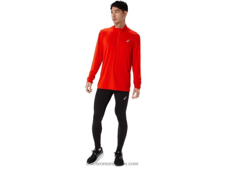 Asics roșii cherry jumătate de fermoar gata pentru bărbați ZF464966