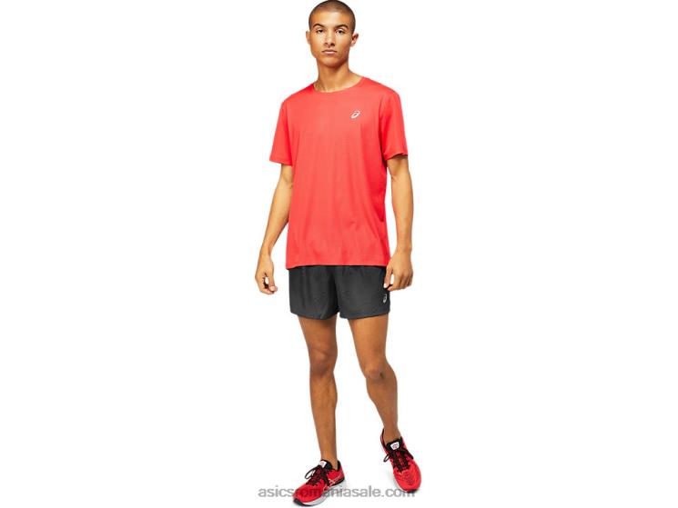 Asics roșu electric top cu mânecă scurtă ventilat pentru bărbați ZF4641799