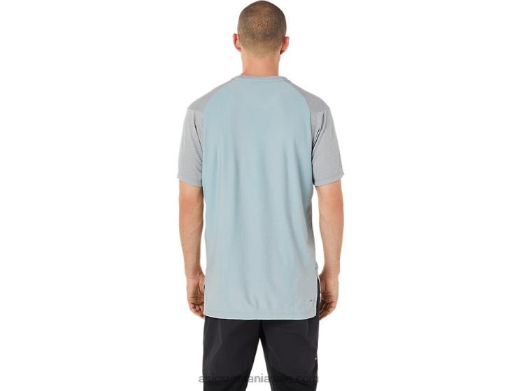 Asics sheet rock heather top cu mânecă scurtă din jacquard actibreeze pentru bărbați ZF4641515