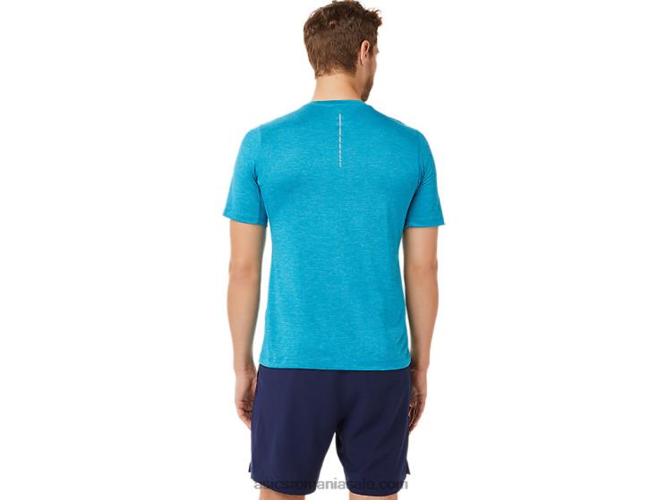 Asics verde albastrui top de performanță cu mânecă scurtă pentru bărbați ZF4642037