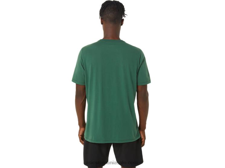 Asics verde de vânător tricou cu mânecă scurtă cu pensulă ZF464879