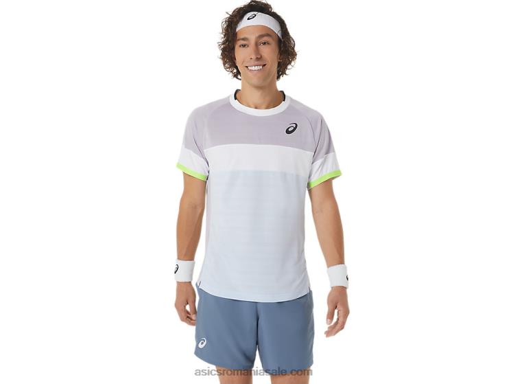 Asics violet amurg/cer moale top cu mânecă scurtă pentru bărbați ZF464441