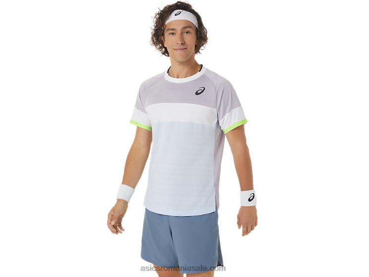 Asics violet amurg/cer moale top cu mânecă scurtă pentru bărbați ZF464441