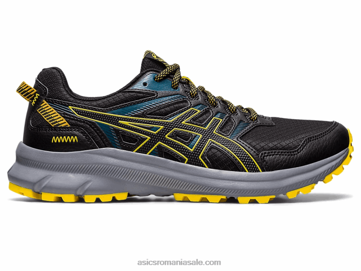 Asics negru/galben auriu cercetător traseu 2 ZF464408