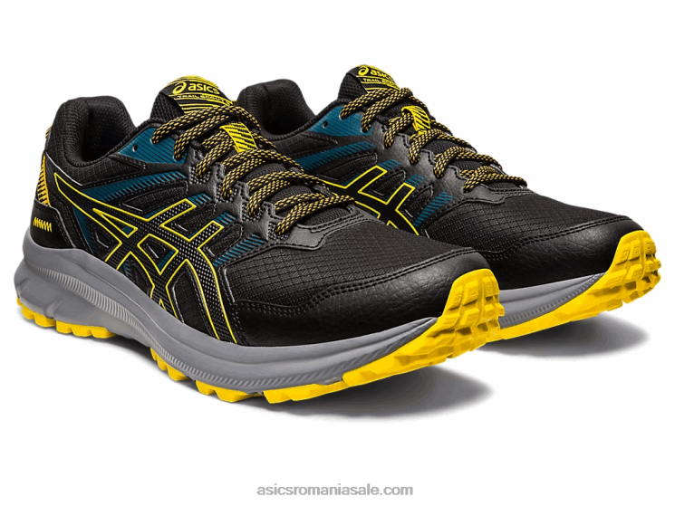 Asics negru/galben auriu cercetător traseu 2 ZF464408