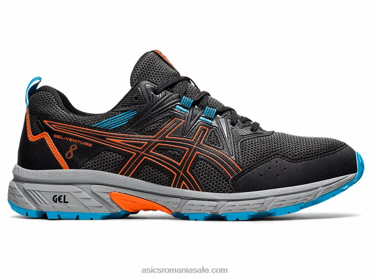 Asics negru/portocaliu galben gel-venture 8 ZF4641898