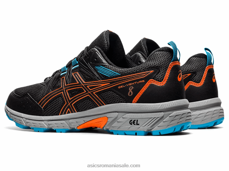 Asics negru/portocaliu galben gel-venture 8 ZF4641898