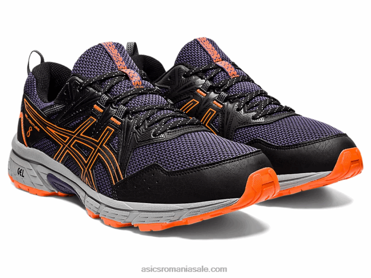 Asics negru/portocaliu șocant gel-venture 8 ZF4641490