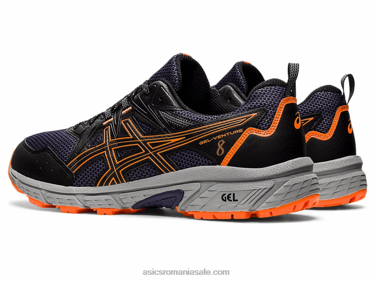 Asics negru/portocaliu șocant gel-venture 8 ZF4641490