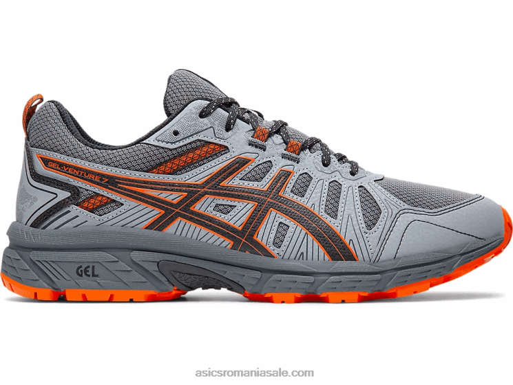 Asics purtător gri/habanero gel-venture 7 extra lat ZF4642110