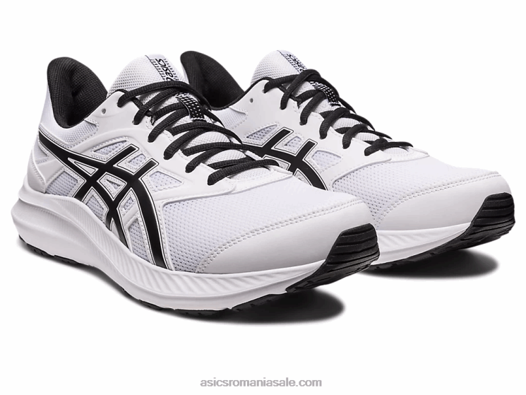 Asics alb negru zguduire 4 extra lată ZF464447