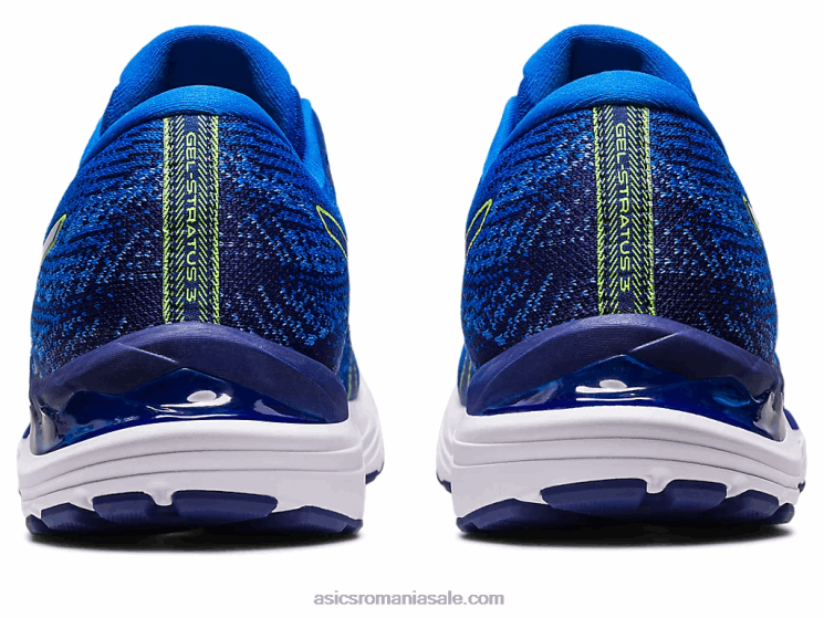 Asics albastru electric/galben de siguranță gel-stratus 3 tricot ZF464248