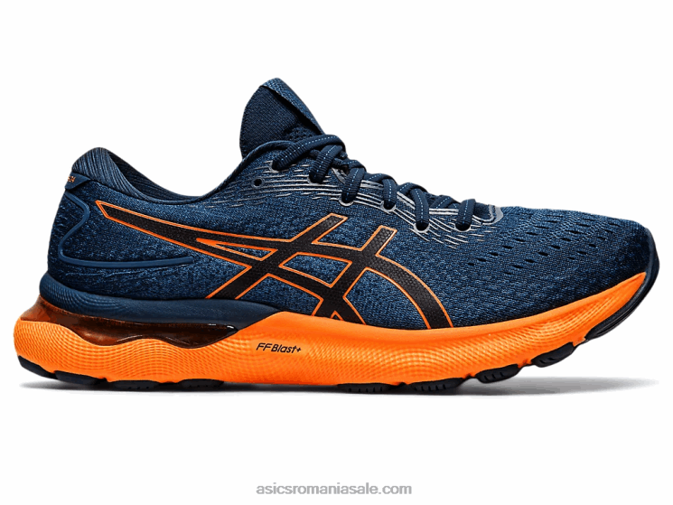 Asics albastru francez/portocaliu șocant gel-nimbus 24 ZF4641550