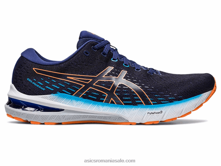 Asics albastru indigo/piersica soarelui gel-purse 8 latime ZF464386
