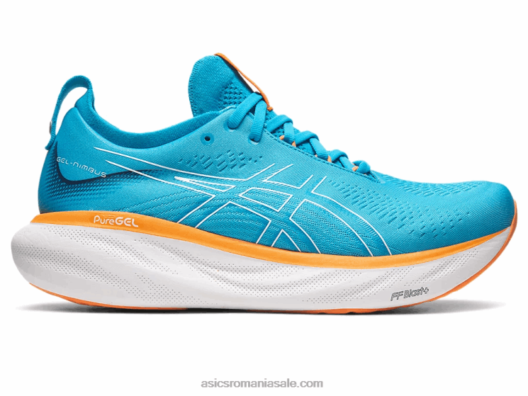 Asics albastru insula/piersica soarelui gel-nimbus 25 extra lat ZF464191