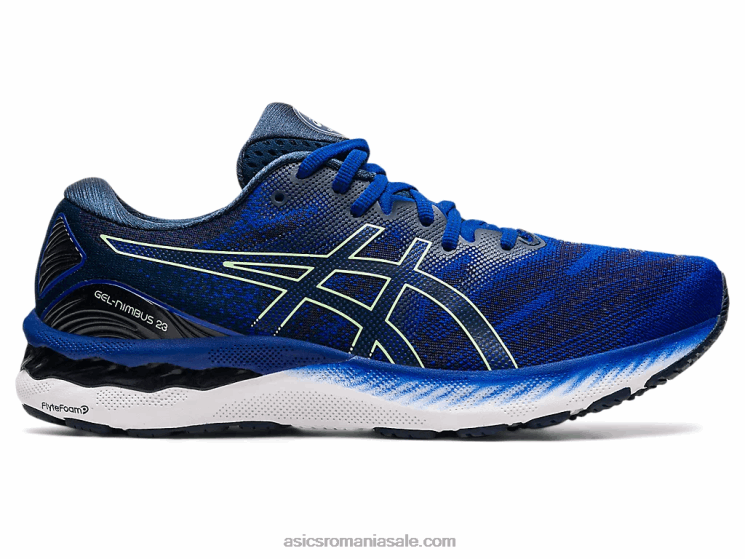 Asics albastru monaco/lime strălucitor gel-nimbus 23 ZF4641854