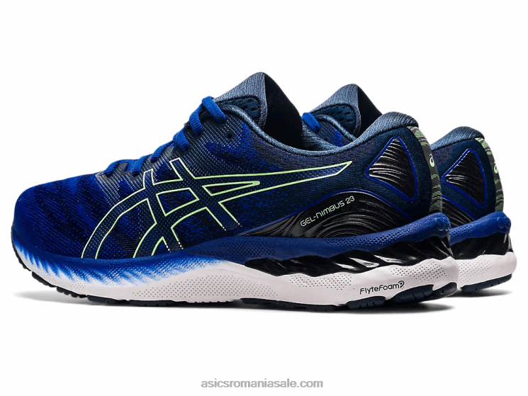 Asics albastru monaco/lime strălucitor gel-nimbus 23 ZF4641854