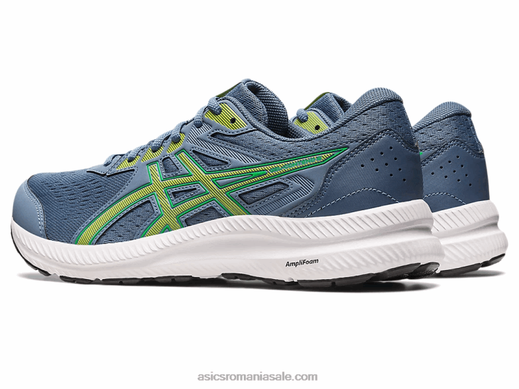 Asics albastru oțel/coaja de lime conținut de gel 8 ZF464530