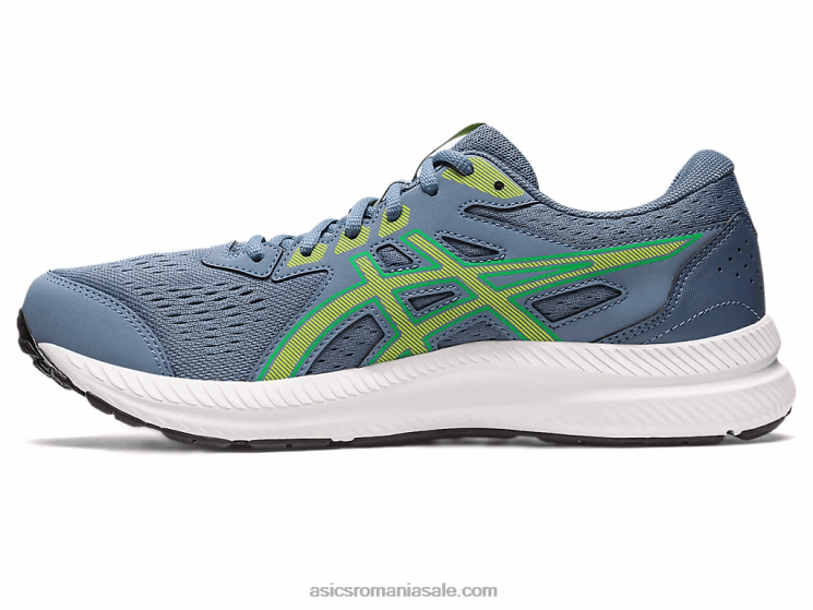 Asics albastru oțel/coaja de lime conținut de gel 8 ZF464530