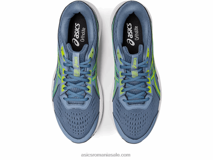 Asics albastru oțel/coaja de lime conținut de gel 8 ZF464530