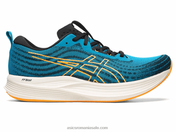 Asics insula albastru/portocaliu pop evita viteza ZF464522