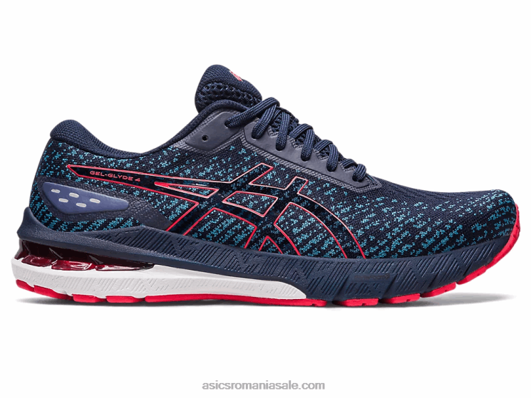 Asics miezul nopții/roșu electric gel-glidă 4 ZF464285