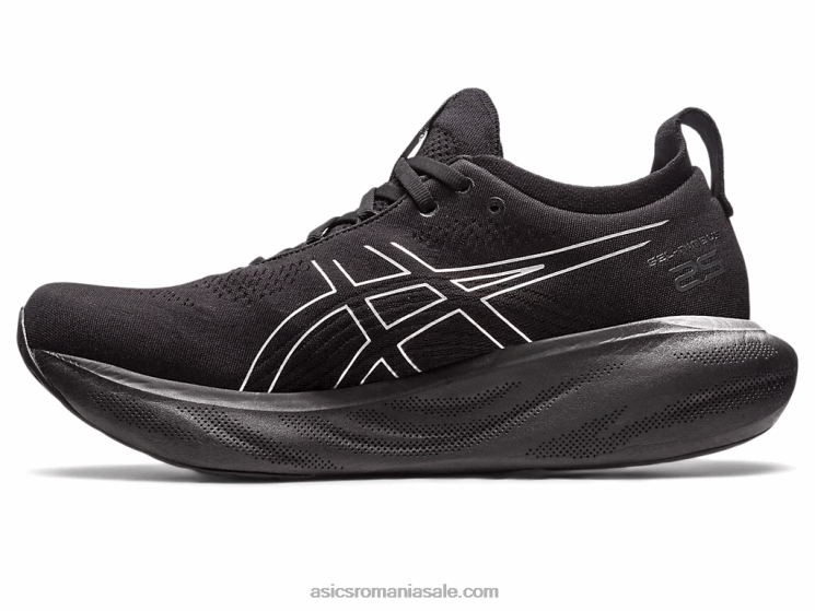 Asics negru/argint pur gel-nimbus 25 platină ZF464342