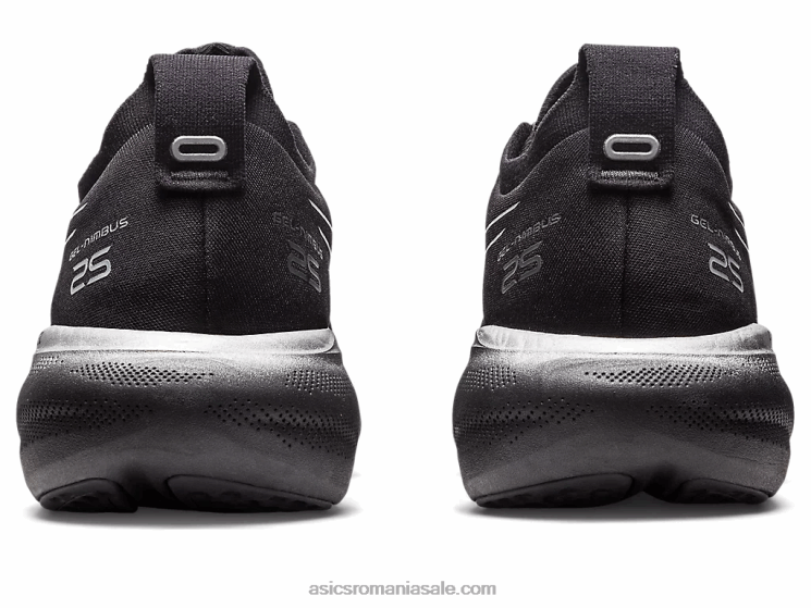 Asics negru/argint pur gel-nimbus 25 platină ZF464342