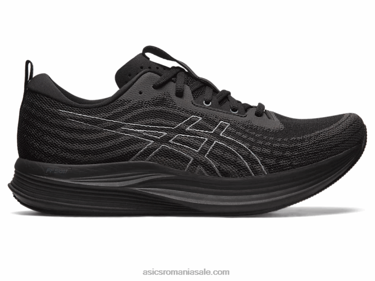 Asics negru/gri purtător evita viteza ZF464492