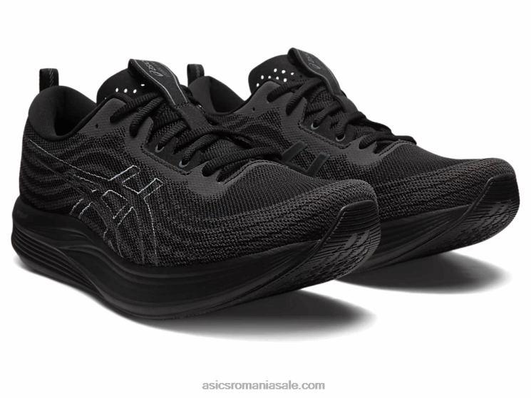 Asics negru/gri purtător evita viteza ZF464492