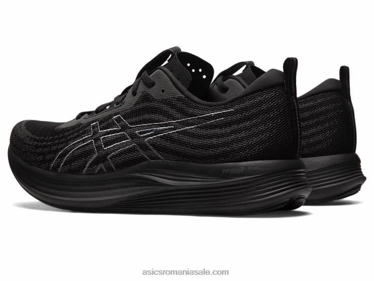 Asics negru/gri purtător evita viteza ZF464492