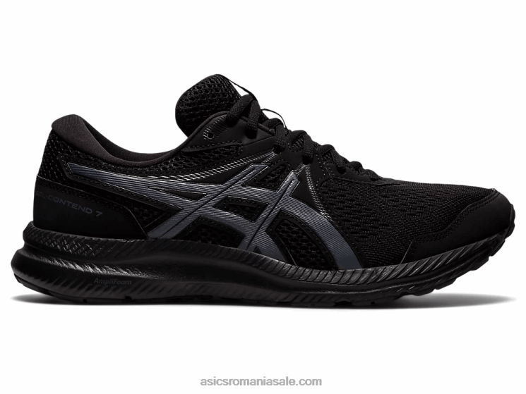 Asics negru/gri purtător gel-contend 7 extra lat ZF4641960