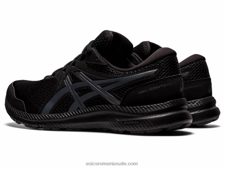 Asics negru/gri purtător gel-contend 7 extra lat ZF4641960