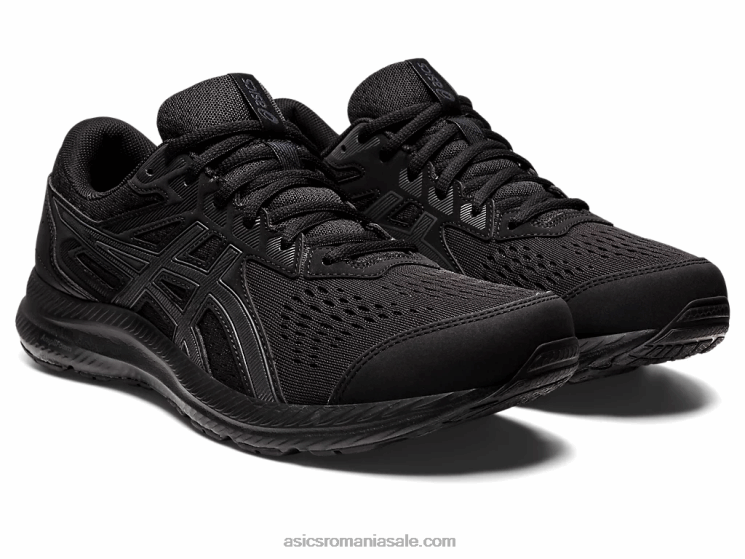 Asics negru/gri purtător gel-contend 8 extra lat ZF464713