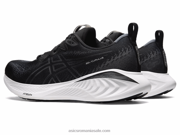 Asics negru/gri purtător gel-cumulus 25 extra lat ZF464100